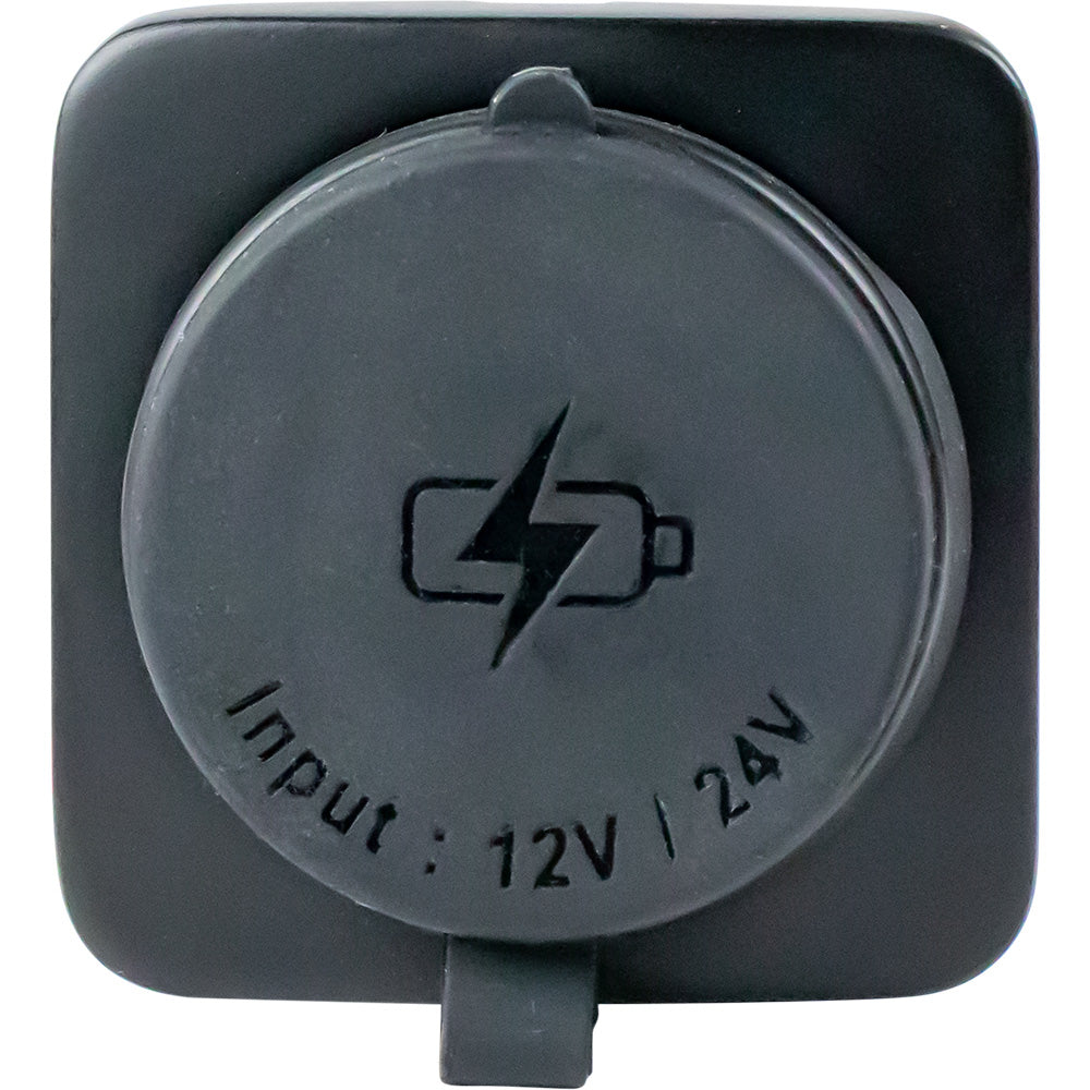 Sea-Dog 426531-1 USB A/C Square Surface Mount Power Socket