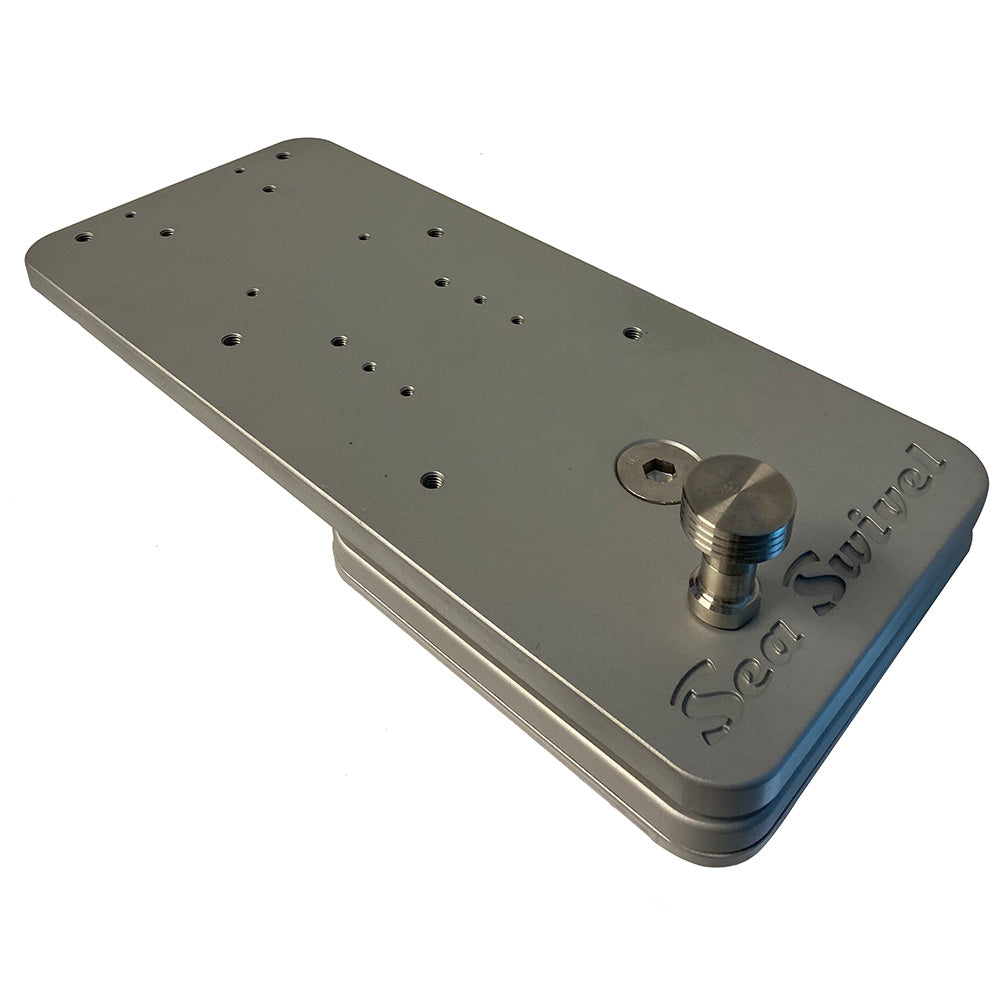 Sea Swivel Sea-Hdm Trolling Motor Mount - Minn Kota Garmin Rhodan Power Pole - Heavy-Duty Marine-Grade Pivoting Bracket Image 1