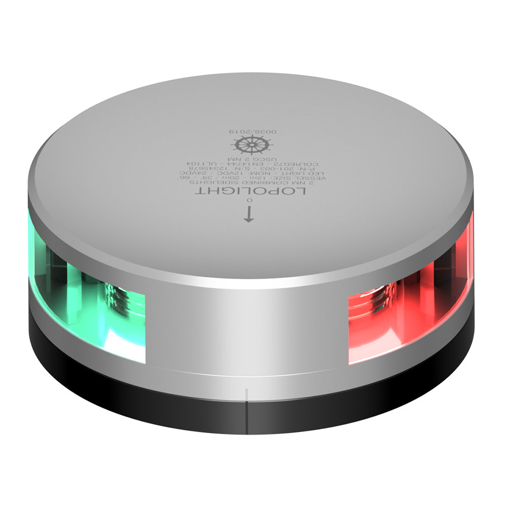 Lopolight 201-003-Fb Combined Sidelight - Silver Housing - 2NM Range Image 1