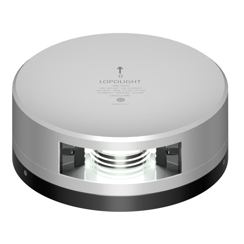 Lopolight 301-005-Fb Stern Light 2Nm Silver Housing FB Base Image 1