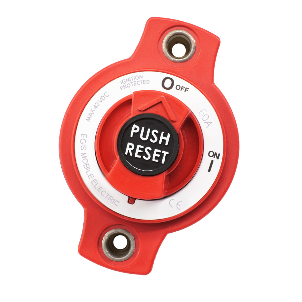 Egis Mobile Electric 4701-60 60A Panel Mount Mini Circuit Breaker Image 1