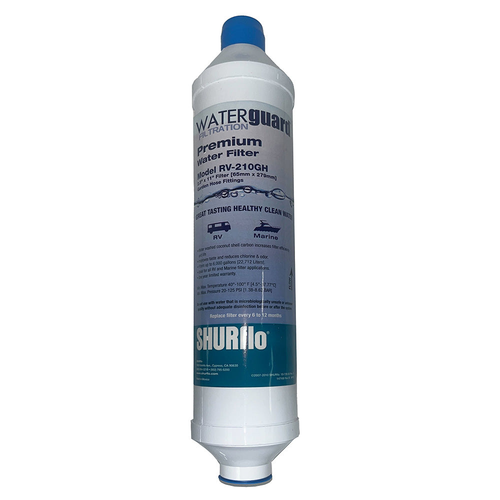 Shurflo RV-210GH-A In-Line Filter with Garden Hose Ends Image 1