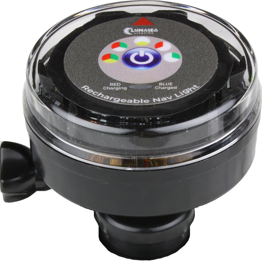 Lunasea LLB-72BK-UB-00 Portable Navigation Light - Rechargeable Tri-Color Image 1