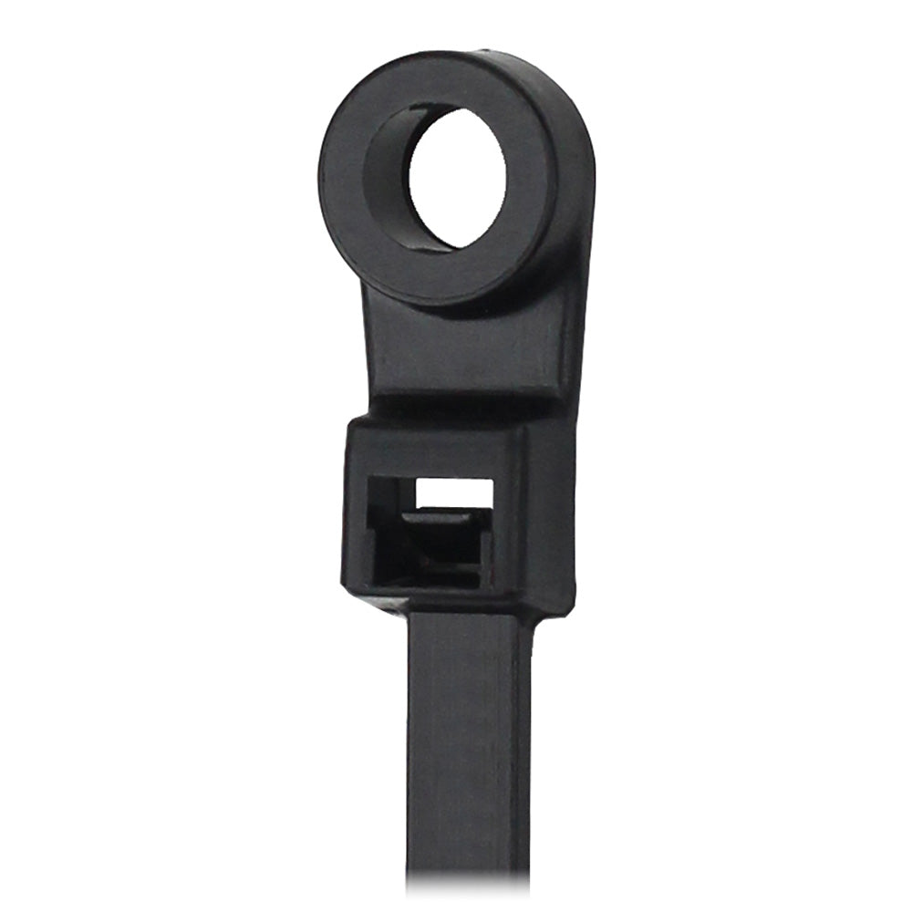 Pacer Group CTMR4S-100BK Cable Tie Mounting Ring Black 15" 50lb Tensile Image 1