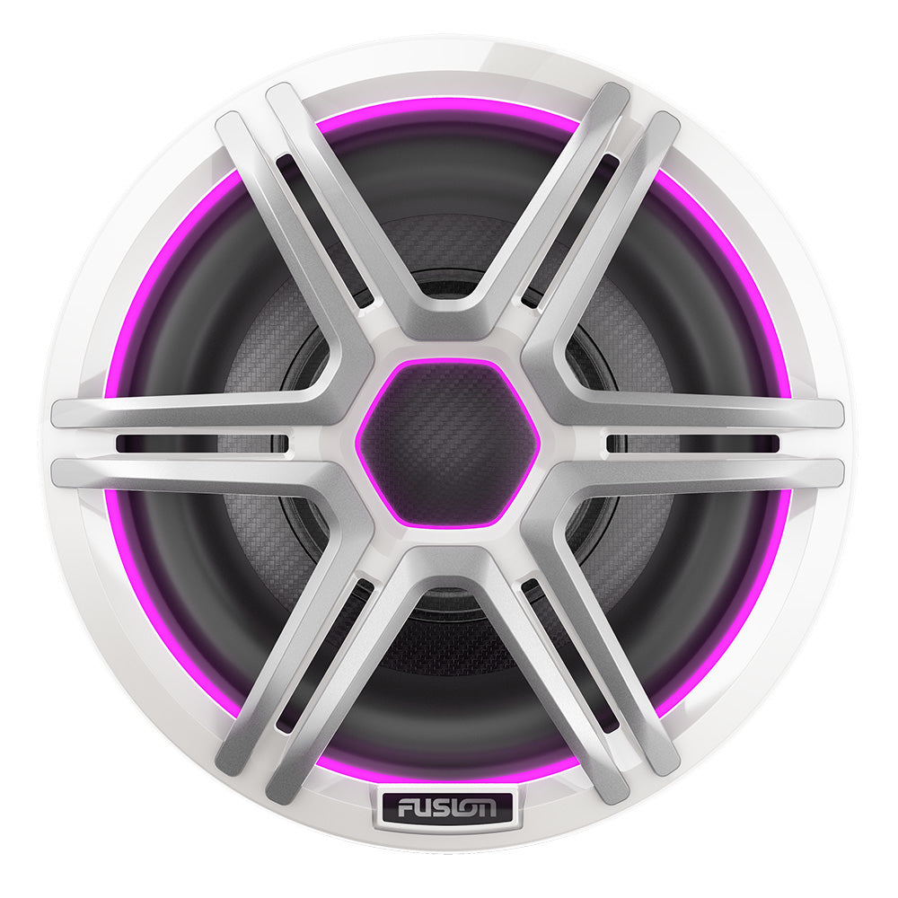 Fusion 010-02918-41 Apollo 10" Marine Subwoofer with LED Sports White Grilles Image 1