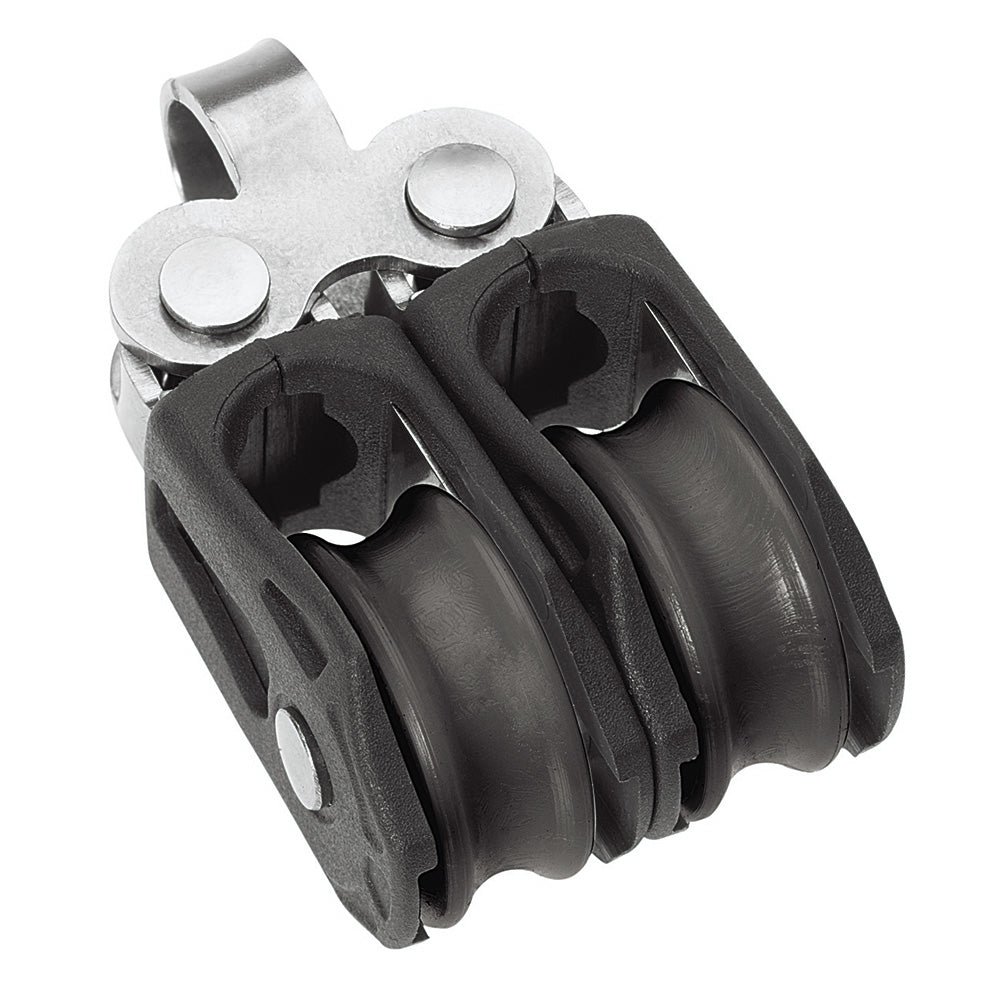 Barton Marine N00210 Size 0 20mm Pulley Block Double Fixed Eye Image 1