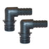 Jabsco 30651-1000 Port Kit 90-Degree Elbow Hose Fitting Pair Image 1