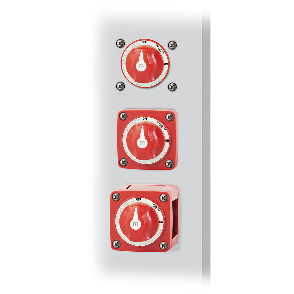 M SERIES DUAL CIRCUIT PLUS BATTERY SWITCH (BLUE SEA SYSTEMS)