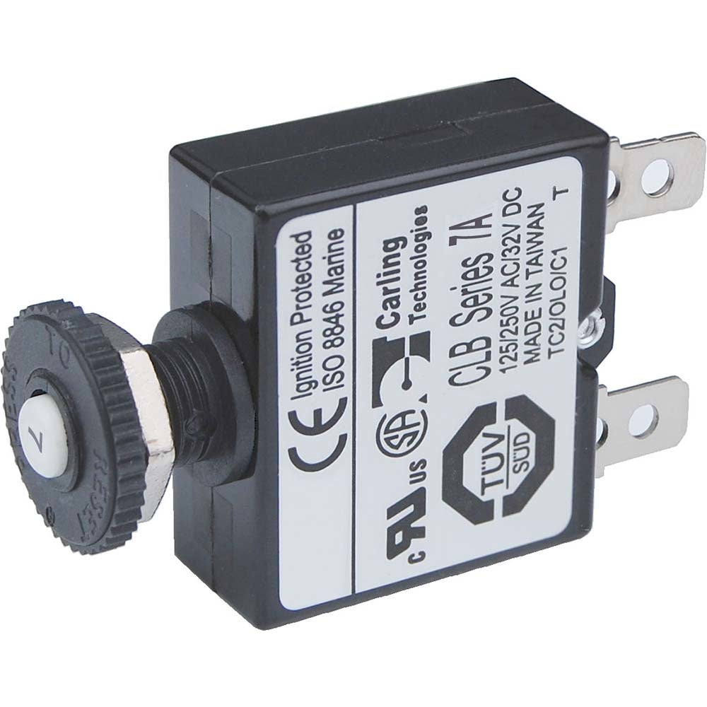 Blue Sea Systems 7053-Bss 7A Push Button Qucik Connect Circuit Breaker Image 1