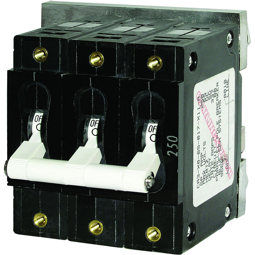 Blue Sea Systems 7289 C-Series Circuit Breaker 80A Triple Pole Image 1