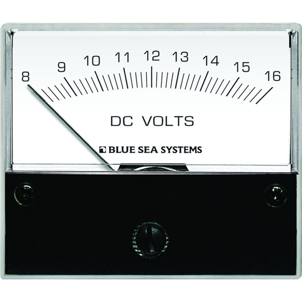 Blue Sea Systems 8003 Dc Analog Voltmeter 2-3/4" Face 8-16 Volts Image 1