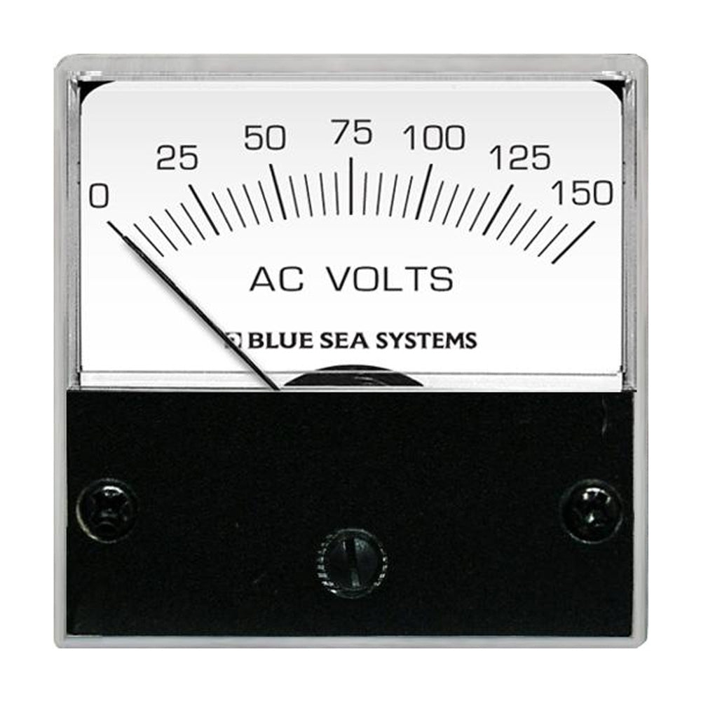 Blue Sea Systems 8244 Ac Analog Micro Voltmeter 2" Face 0-150 Volts Image 1