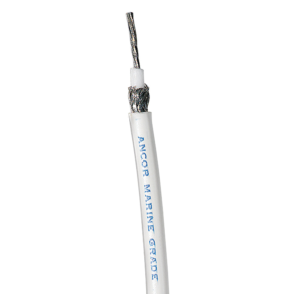 Ancor 151510 RG8X Tinned White Coaxial Cable 100ft Image 1