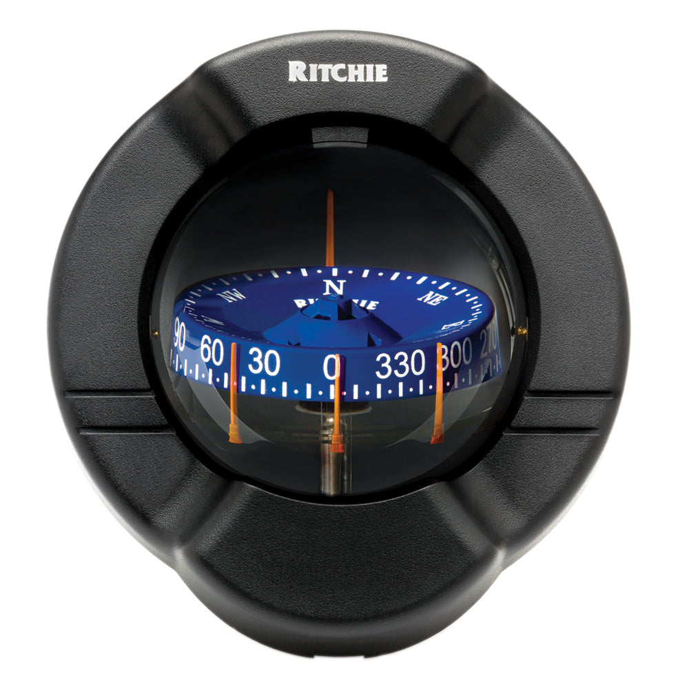 Ritchie Compasses Ss-Pr2 Compass Bulkhead 3.75" Combi Black Image 1
