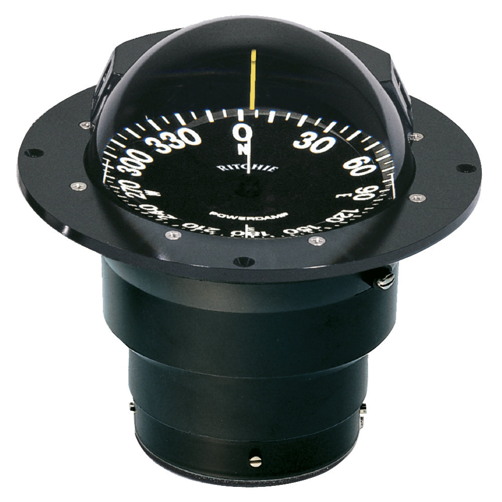 Ritchie Fb-500 Globemaster Compass Flush Mount Black 12V 5 Degree Card Image 1