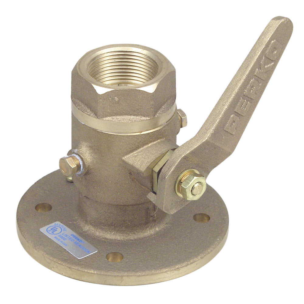 Perko 0805009PLB 2" Ball Valve Bronze Seacock Image 1