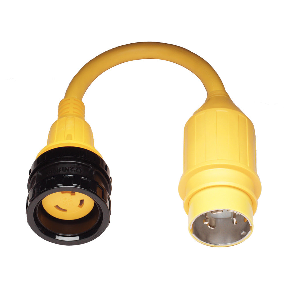 Marinco 121A Pigtail Adapter 30A Locking To 50A Locking Image 1
