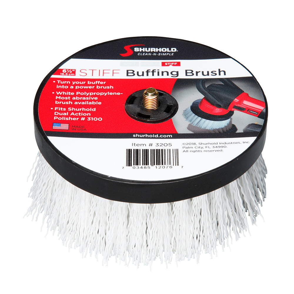 Shurhold 3205 6-½" Stiff Brush Dual Action Polisher Image 1