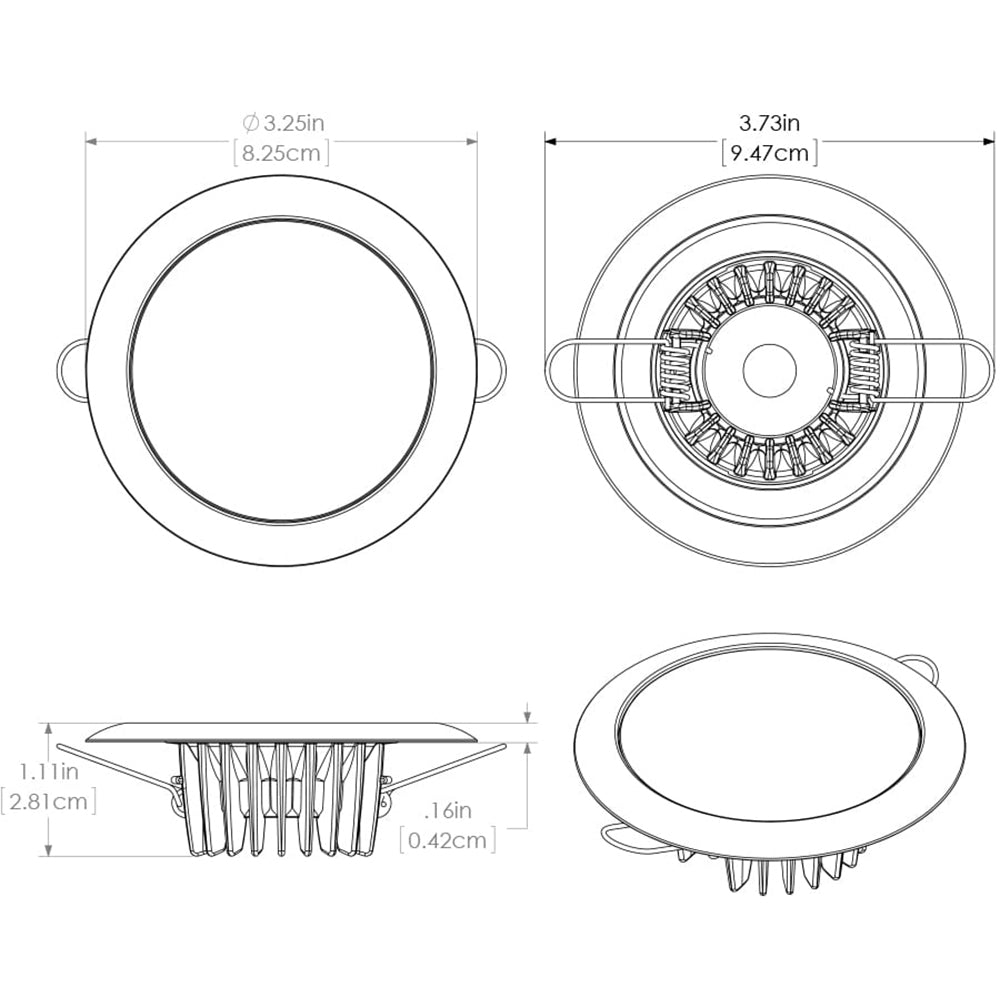 MIRAGE LED FLUSH MOUNT DOWN LIGHT (LUMITEC)