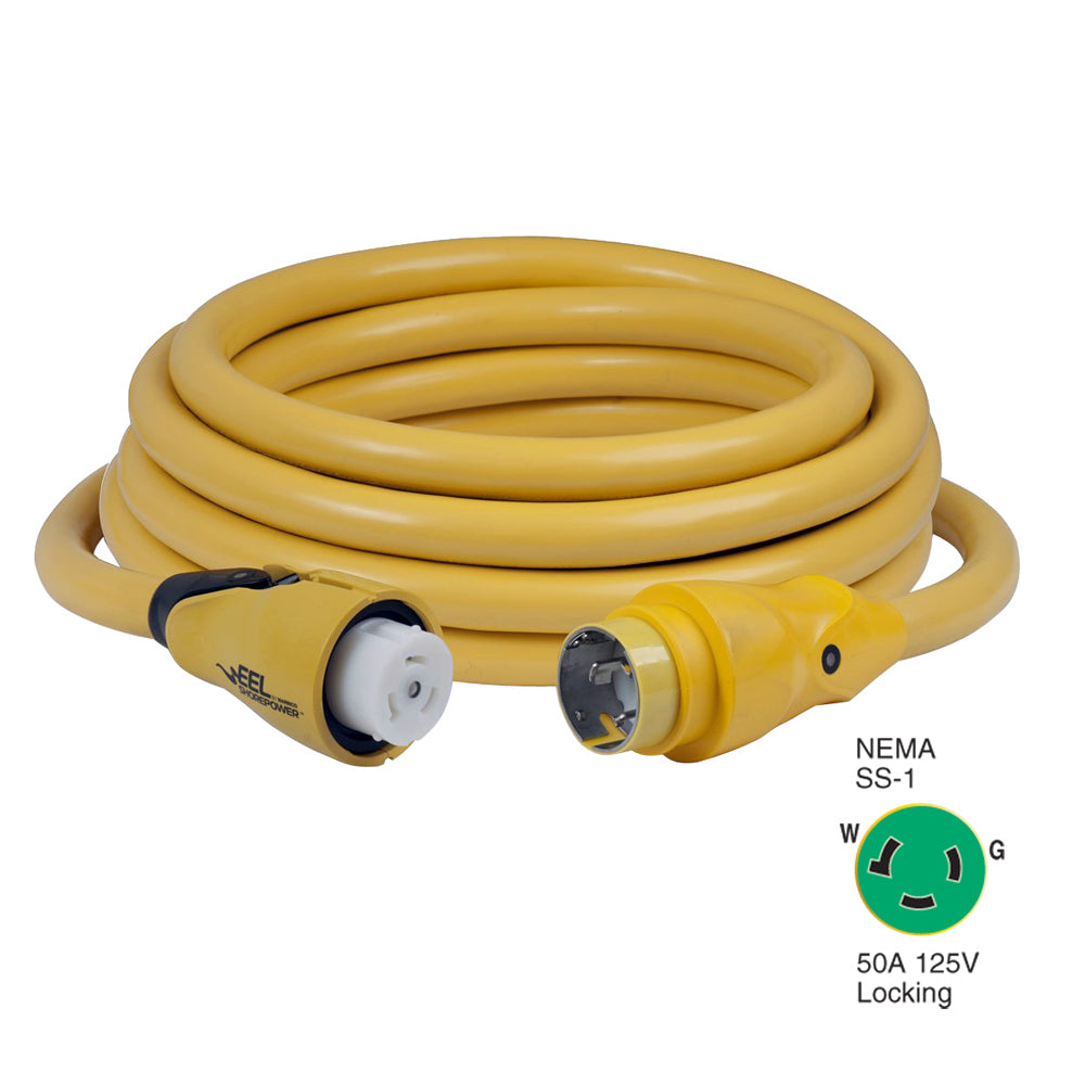 Marinco CS503-25 Eel Cord Set 50A 125V 25'' Image 1