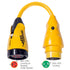 Marinco P503-30 Eel 30A-125V Female To 50A-125V Male Pigtail Adapter Yellow Image 1