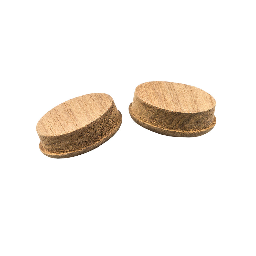 Whitecap 60127-A Teak Round Drawer Pull 1-3/8" 2 Pack