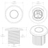 101240 Lumitec Newt Courtesy/Accent Warm White Led Light Clear Finish 12V