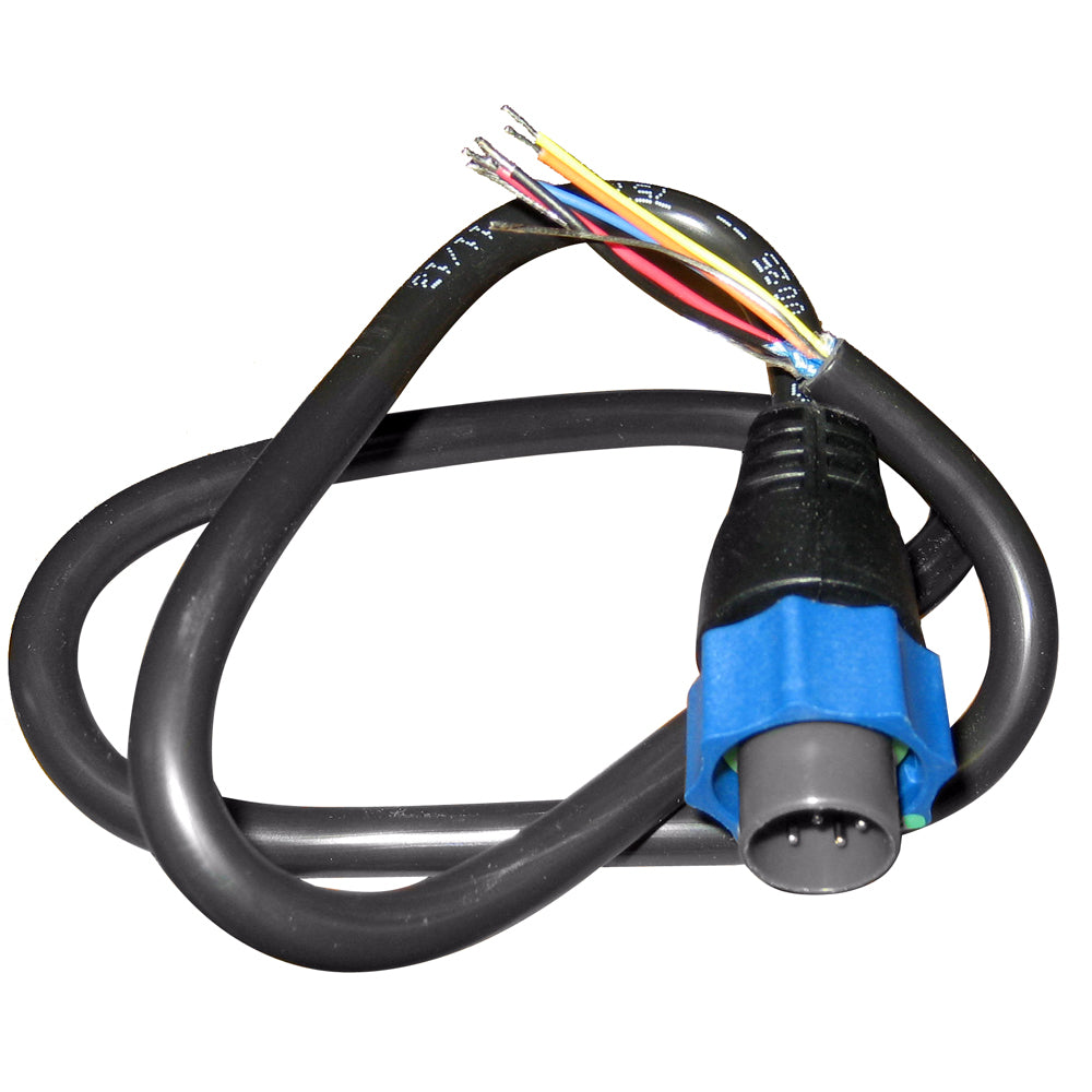 Lowrance 7-Pin Blue Adapter Cable for CHIRP Transducer Image 1