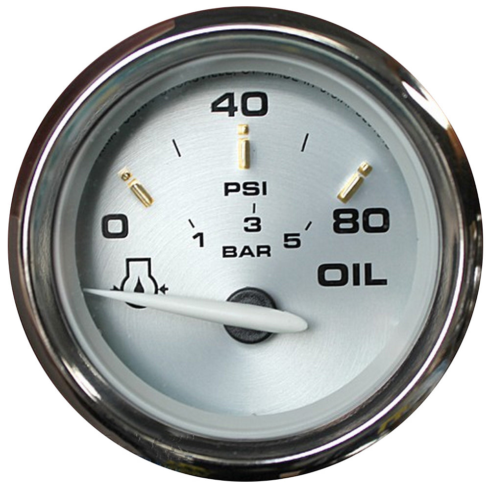 Faria Beede Instruments 19002 Kronos 2" Oil Pressure Gauge 80 Psi Image 1