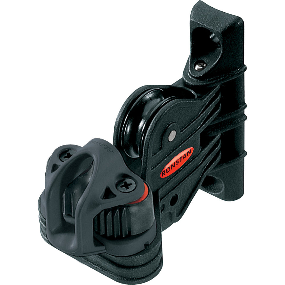Ronstan RF5 Swivel Cleat and Base with 28mm Sheave Image 1