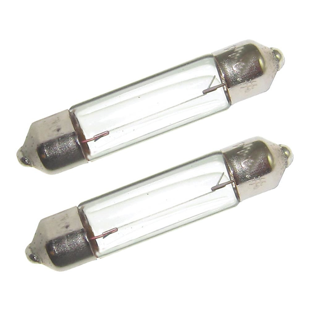 Perko 0070Dp0Clr Double Ended Festoon Bulbs 12V 10W .74A Pair Image 1