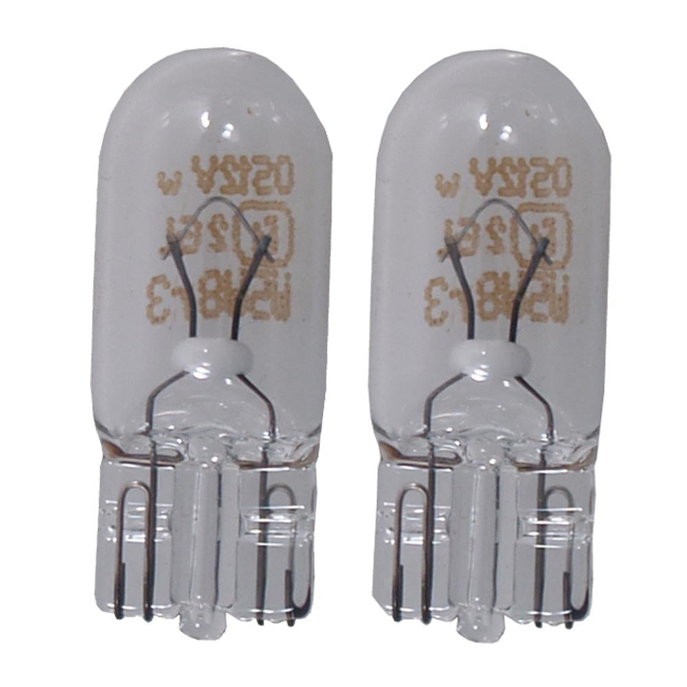 Perko 0338Dp1Clr Wedge Base Bulb 12V 5W .35A Pair Image 1