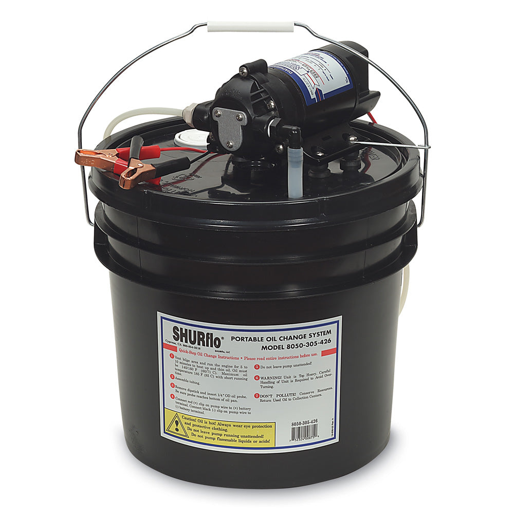 Shurflo By Pentair 8050-305-426 Oil Change Pump 3.5 Gallon Bucket 12 Vdc 1.5 Image 1
