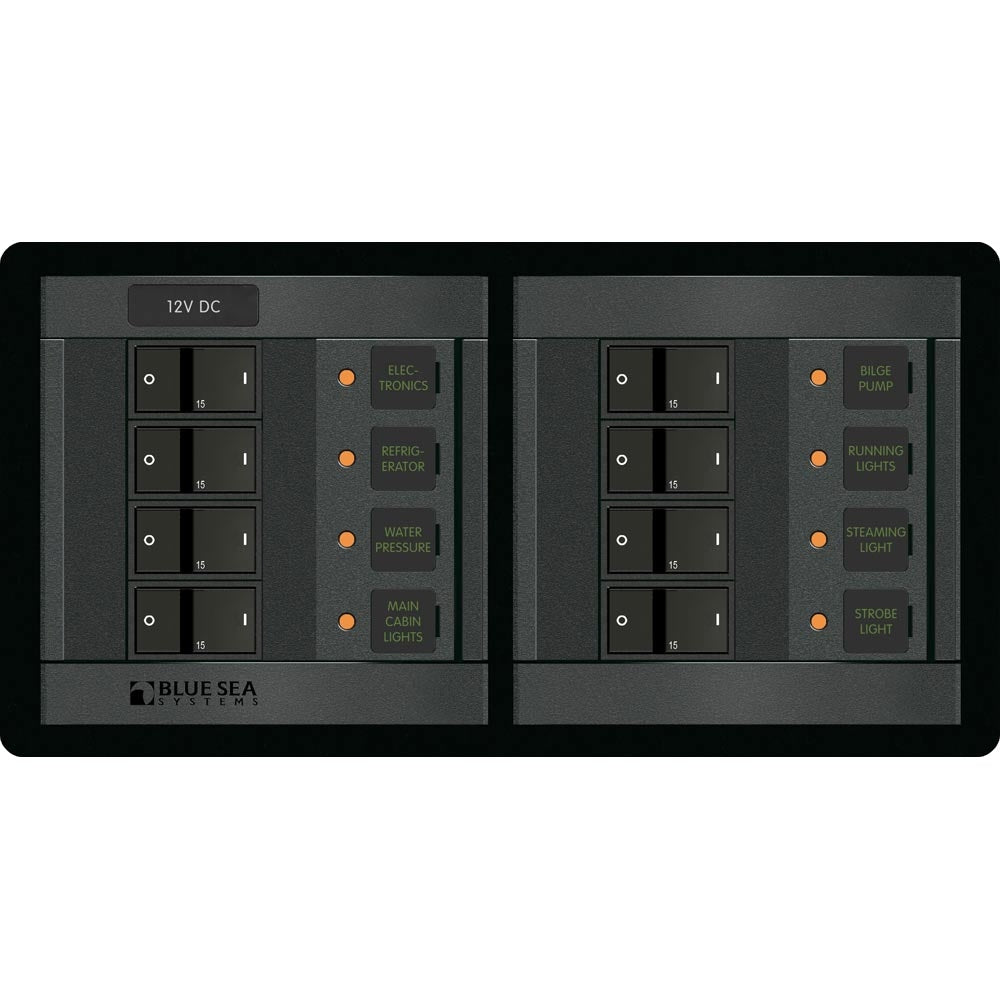 Blue Sea Systems 1225 12V Dc 8 Position Horizontal Image 1