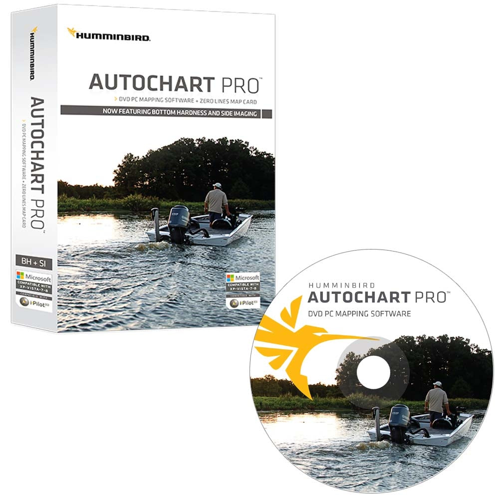 Humminbird 600032-1 AutoChart PRO DVD PC Mapping Software Image 1