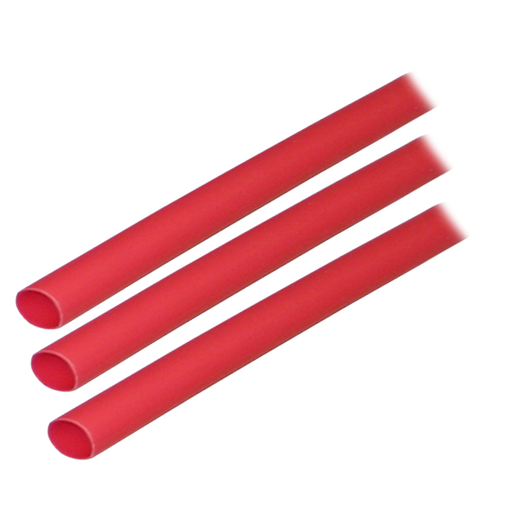 Ancor 303603 Adhesive Lined Heat Shrink Tubing Alt 1/4" X 3" 3-Pack Red Image 1