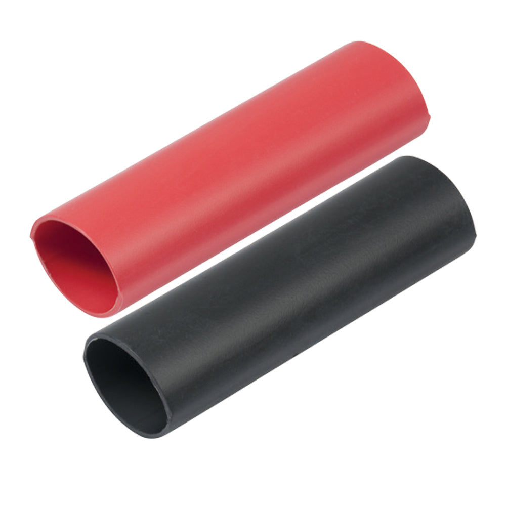 Ancor 326202 Heavy Wall Heat Shrink Tubing 3/4" X 3" 2-Pack Black/Red Image 1
