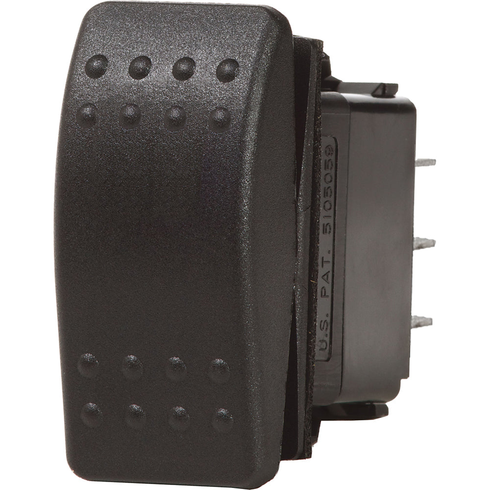 Blue Sea Systems 7933 Contura II SPDT Switch with Black Actuator Image 1