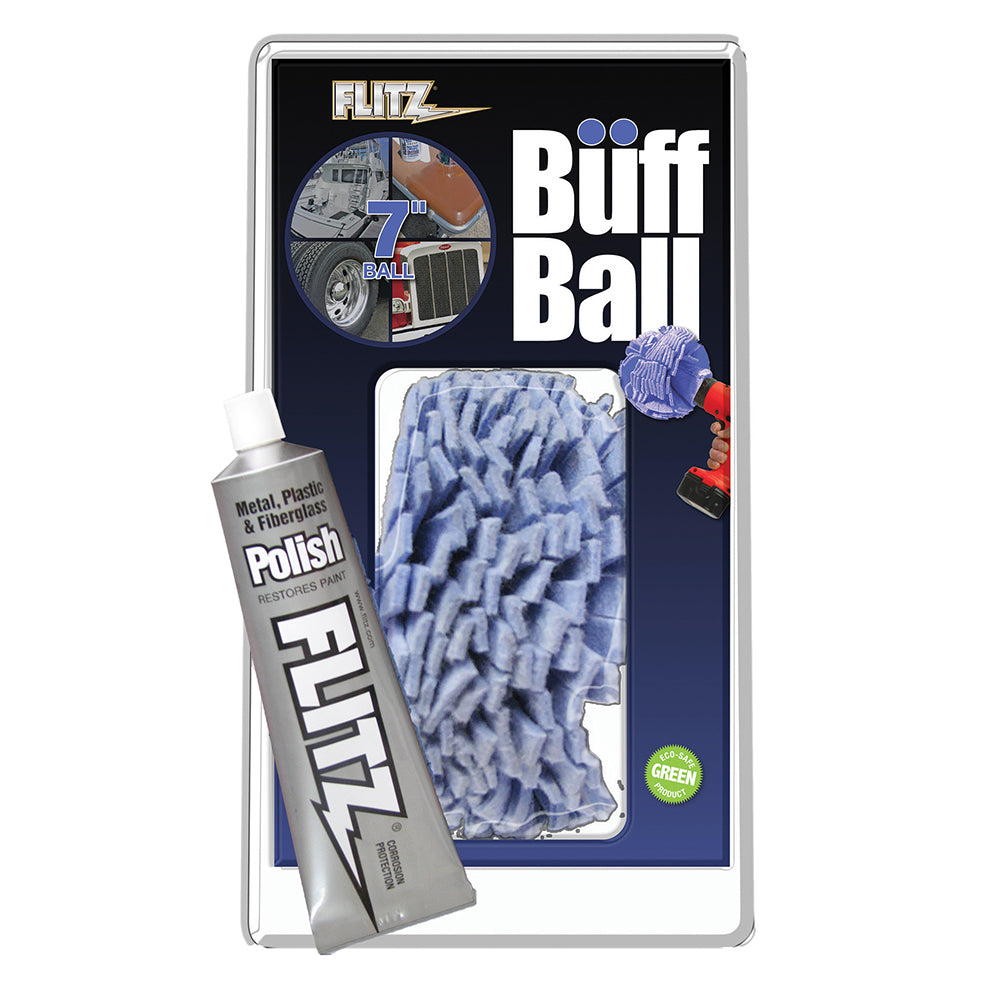 Flitz Wb 201-50 Buff Ball Extra Large 7" White 1.76Oz Tube Polish Image 1