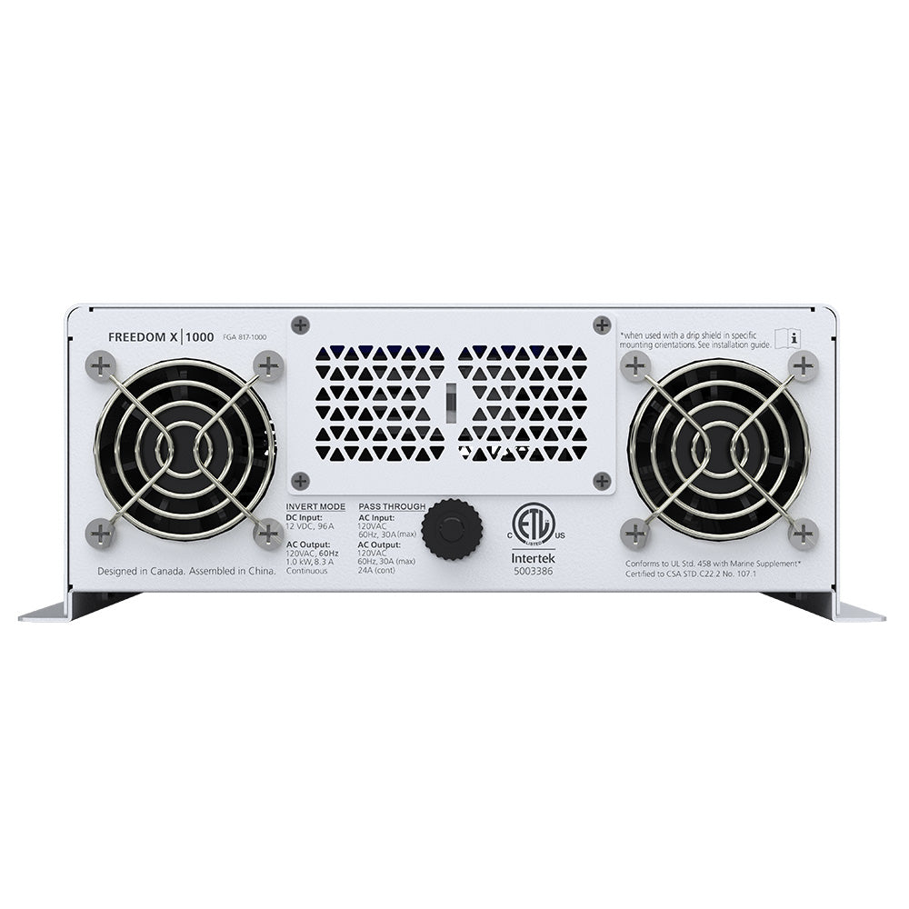 Xantrex 817-1000 Freedom X 1000 Power Inverter True Sine Wave 12Vdc 120Vac Image 1