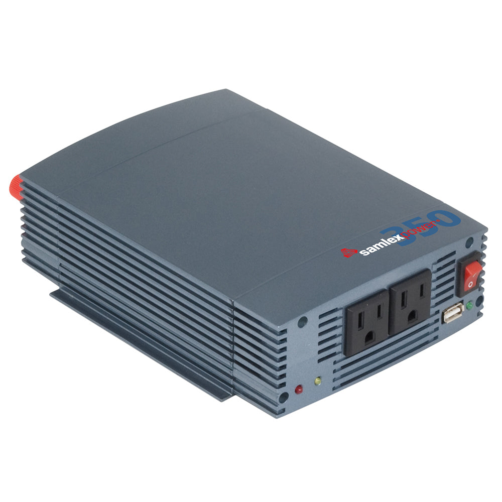 Samlex SSW35012A 350 WATT PURE SINE WAVE INVERTER 12VDC TO 115VAC 2 THREE PRONG  Image 1