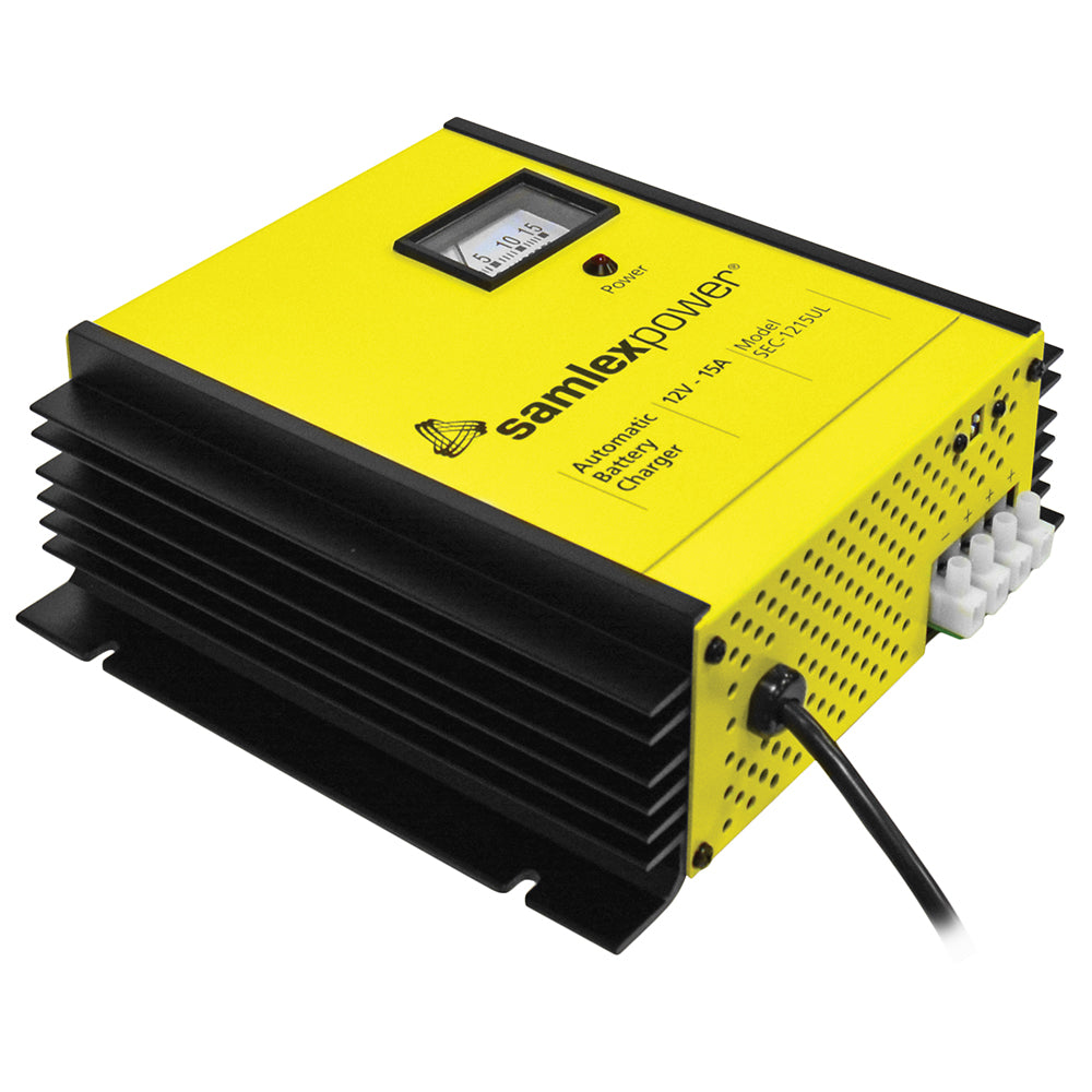 Samlex America Sec-1215Ul 15A Battery Charger 12V 3-Bank 3-Stage Dip Switch And Image 1