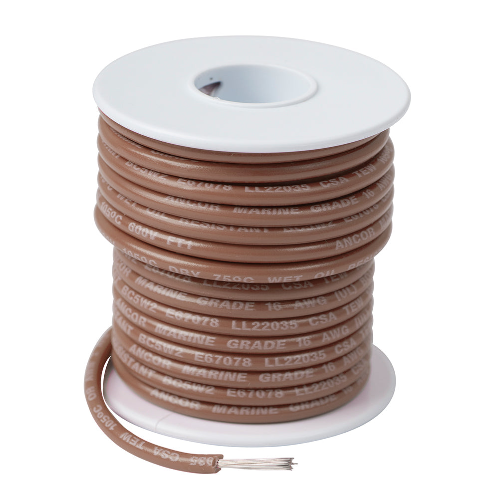 Ancor 105840 Tan 12 AWG Tinned Copper Wire 400' Image 1