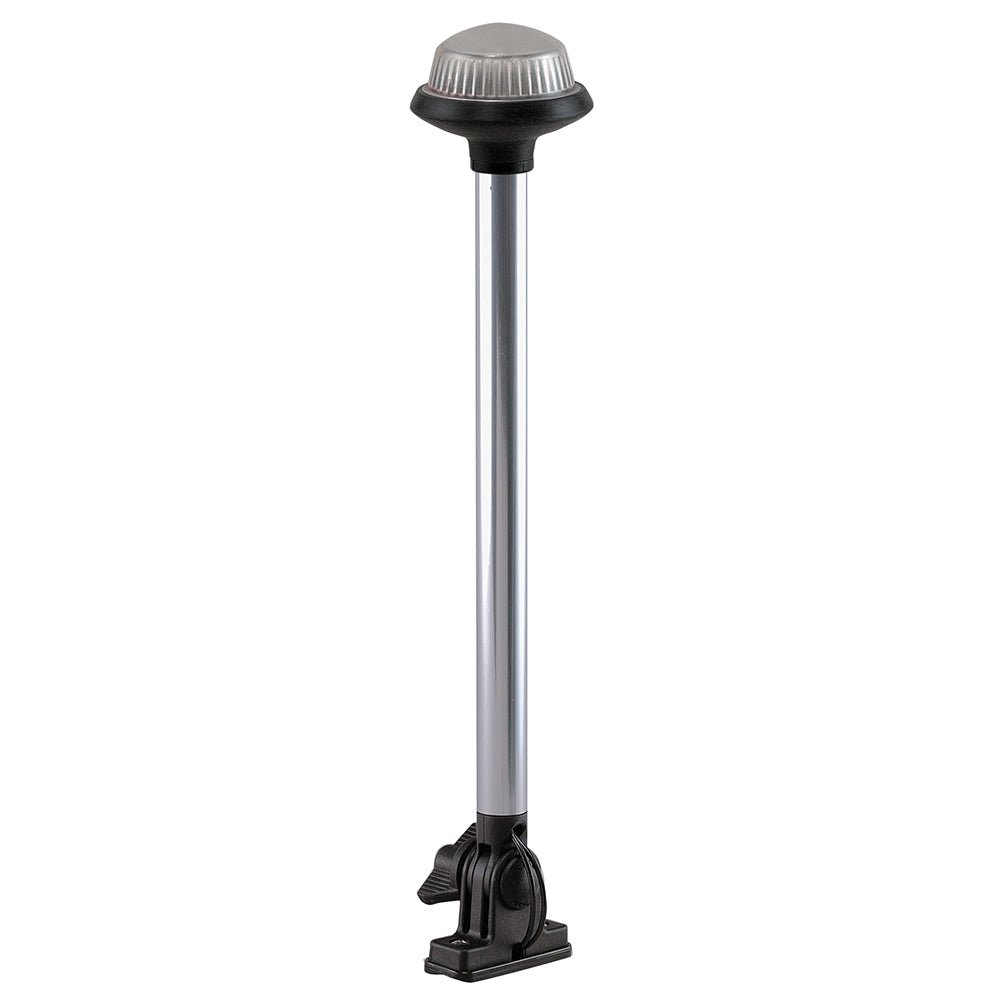 Perko 1637Dp0Chr Fold Down All-Round Frosted Globe Pole Light Vertical Mount Image 1