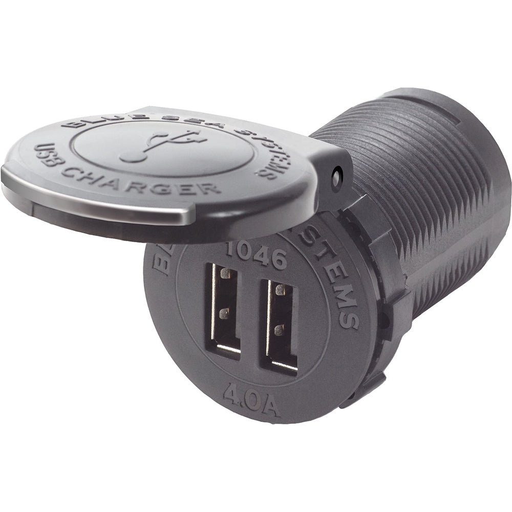 Blue Sea Systems 1046 48V Dual Usb Charger Socket Mount Image 1