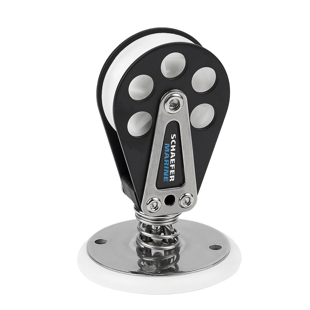 Schaefer 704-62 Stand-Up Swivel Aluminum Block with 2-2/8" Sheave Dia & 2250 lbs SWL Image 1