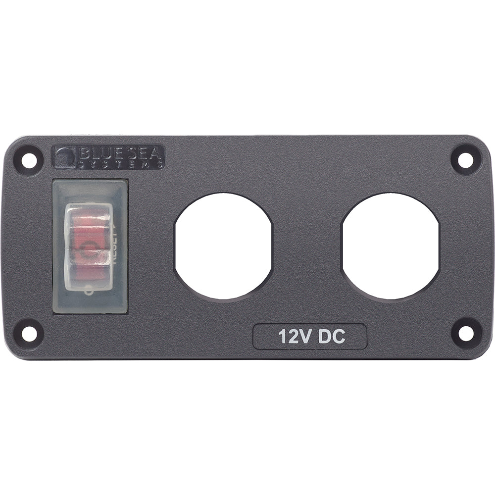 Blue Sea Systems 4364 Water Resistant Usb Accessory Panel 15A Circuit Breaker Image 1