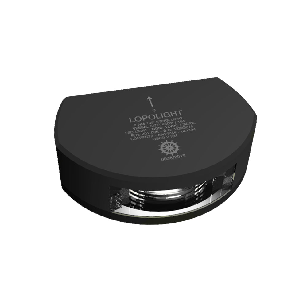Lopolight 301-006-B Series 301-006 Stern Light 2Nm Vertical Mount White Black H Image 1