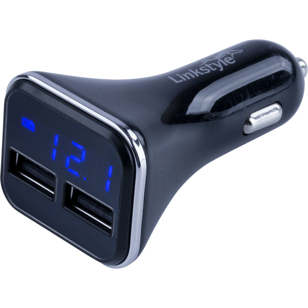 Sea-Dog 426513-1 Dual Usb Power Plug Voltage/Amp Meter Image 1