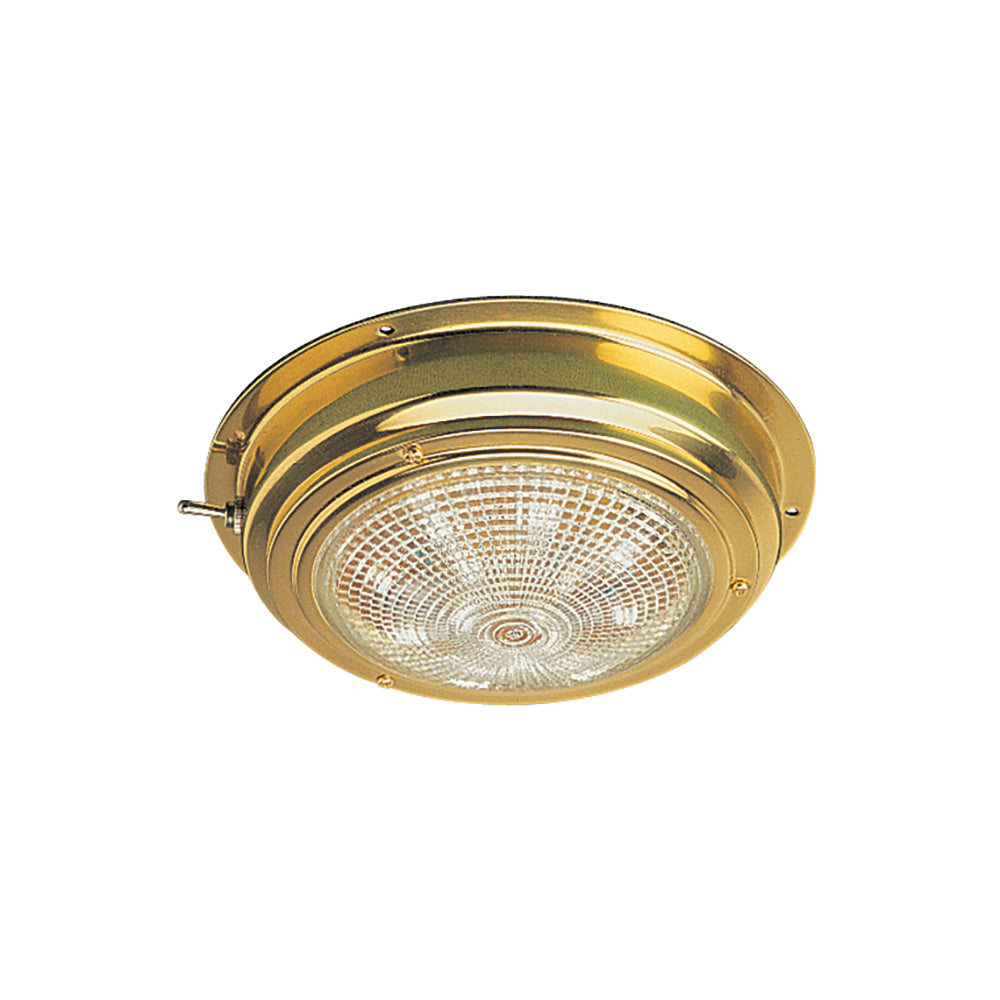 Sea-Dog 400198-1 Brass Led Dome Light 4" Lens Image 1